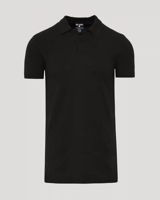 Black Tall Dressy Polo