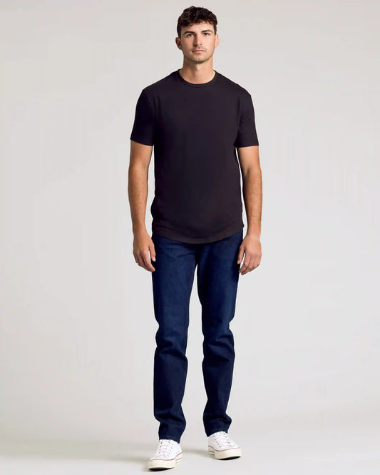 Black Classic Tall Curved Hem Crew 10-Pack