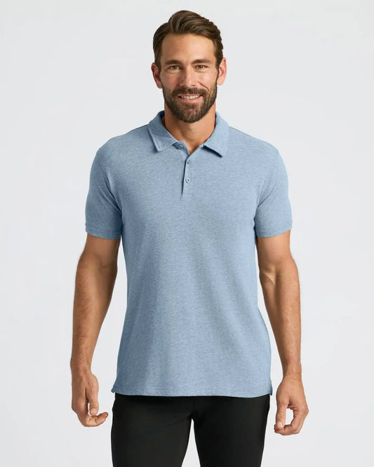Heather Indigo Classic Polo