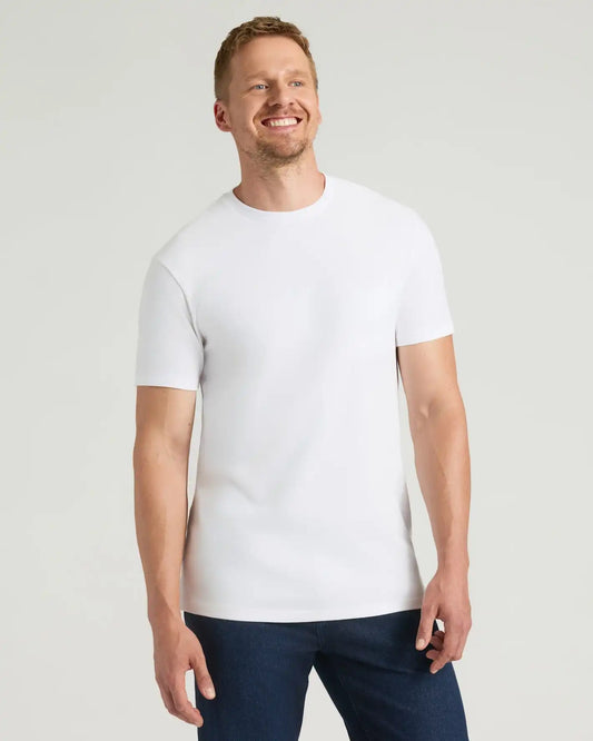 All White Tall Heavyweight Crew 3-Pack