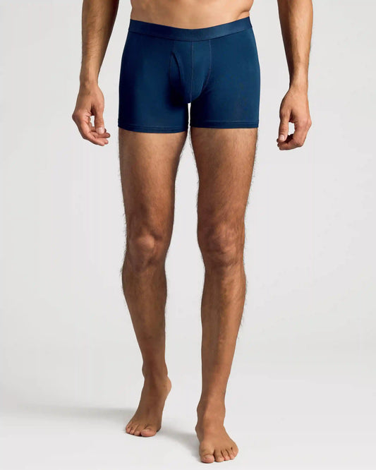 Navy Boxer Trunks W/ Fly 3-Pack