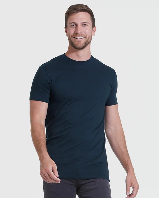 Classic Tall Straight Hem Crew Neck T-Shirt 3-Pack