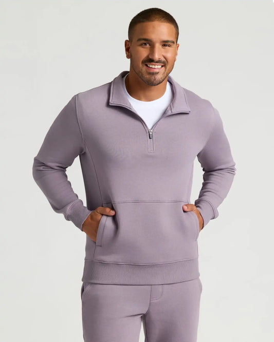 Thistle Quarter Zip Fleece Sweatshirt