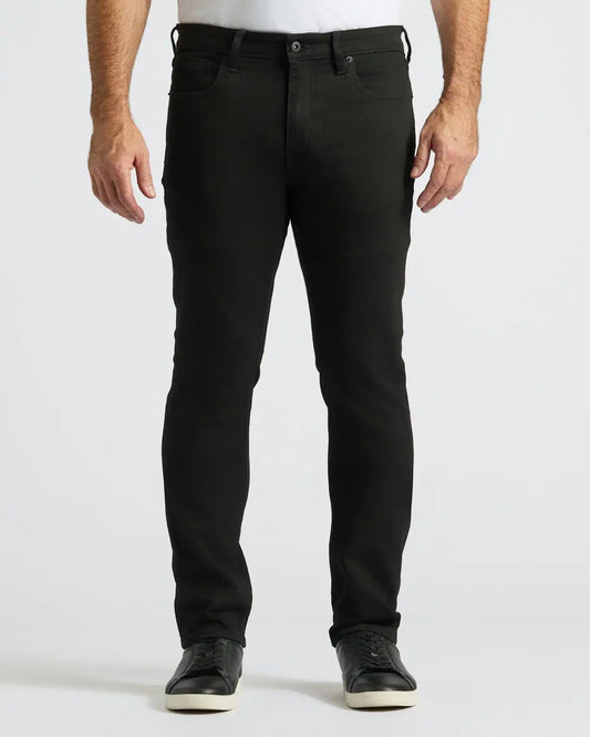 Black Wash Straight Comfort Stretch Jeans